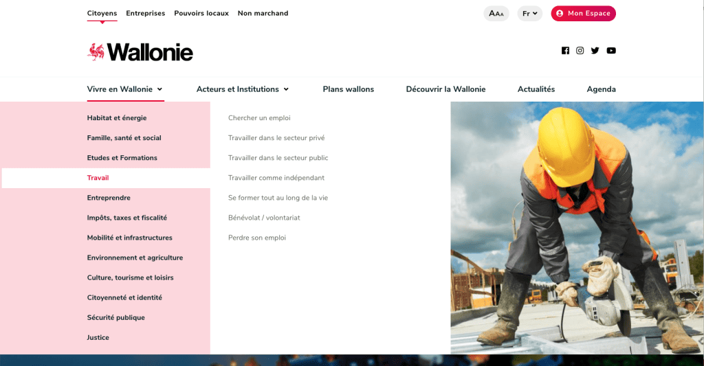 Photo le portail de la Wallonie&nbsp;: site internet