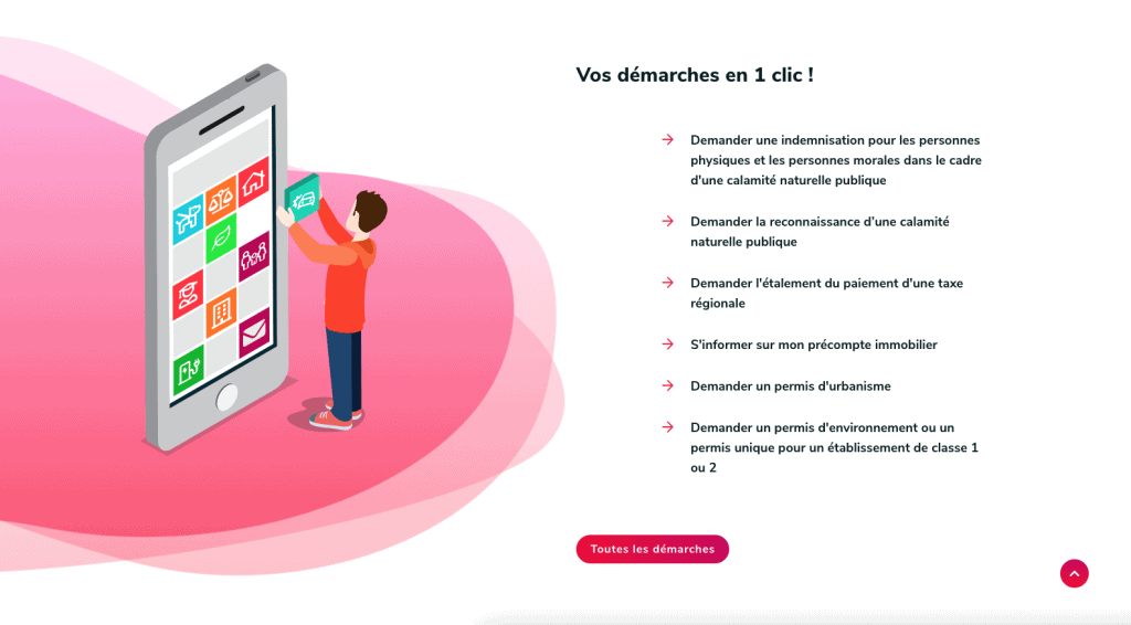 Photo le portail de la Wallonie&nbsp;: vos démarches en 1 clic