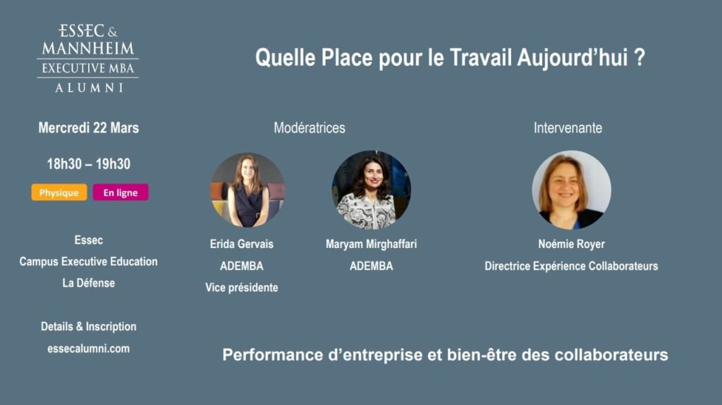 Evènement ESSEC&nbsp;: quelle place pour le travail aujourd'hui&nbsp;?